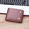 Men Wallets Waxed Leather Short Wallet, Card Holder, Coin Purse, Business Style