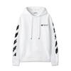 Off-White 2025 Autumn and Winter New Graffiti Arrow Pattern Printed Hooded Sweatshirt for Men and Women