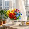 Realistic 7-Fork Daisy Campanula Artificial Silk Flower for Indoor/Outdoor Decoration