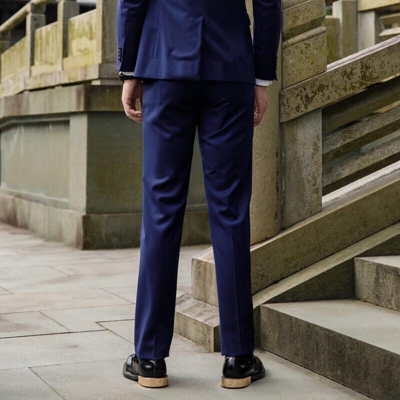 Youngor Men's Business Casual Wool Suit Trousers