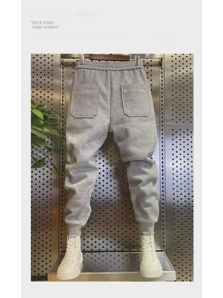 Pánske 2023 Slim Fit Elastické Háremové Tepláky - Módne Športové Joggers s Manžetami na Jar a Jeseň