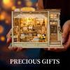 CRESYMME Dollhouse Miniature Kit, Wooden 3D Puzzle, DIY, Handmade, for Adults (Sweet Treasure Shop)