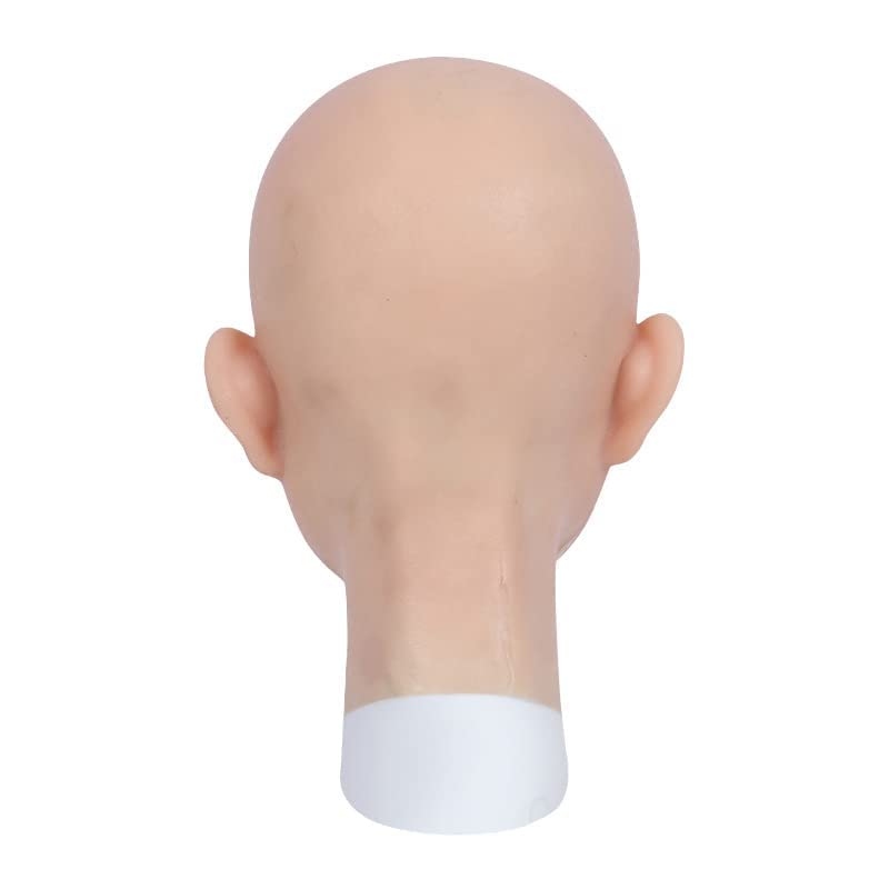 Silicone Female Mask for Crossdress Cosplay, Asian Style, Natural Skin Tone, Realistic Look