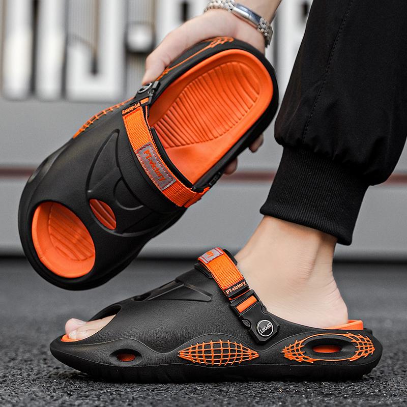 Модные новые распродажи мужские сандалии Eva летние повседневные тапочки спортивные — фото 5