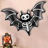 59-Inch Extra Large Bat Halloween Balloon - Realistic Black & Gray Aluminum Foil Balloon, Halloween Decorations, No Air Pump