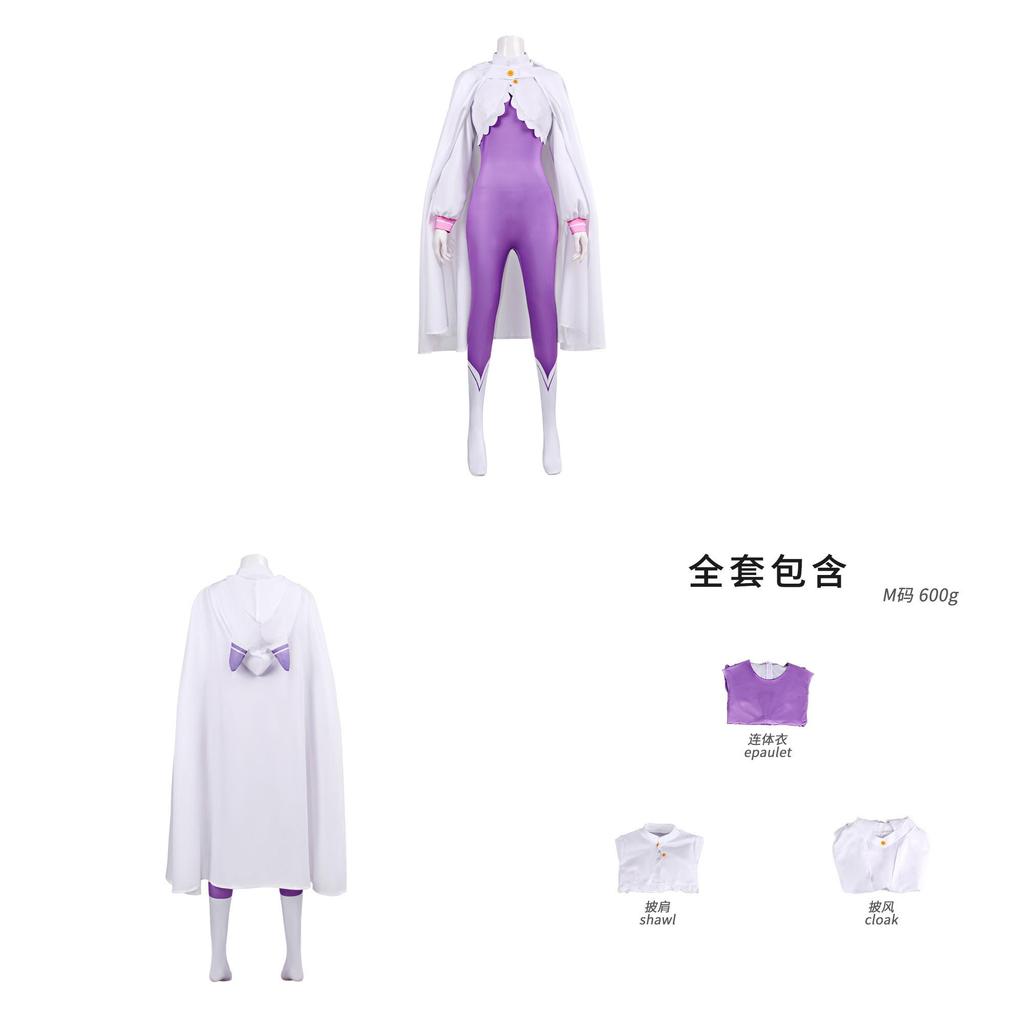Re Zero Starting Life In Another World Emilia Cosplay Costume With Polyester Fabric For Anime Conventions