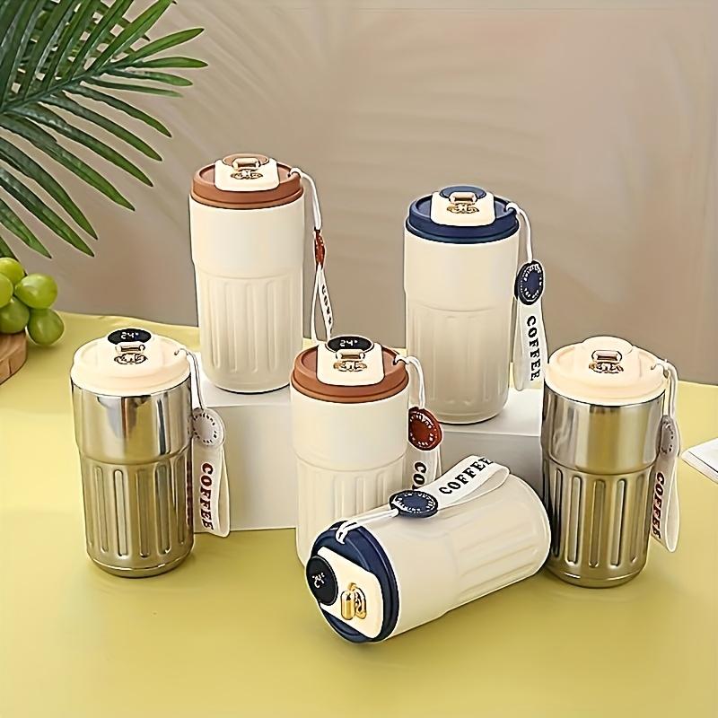 1pc Vintage Coffee Cup | Portable Insulated Travel Mug for Men and Women, 316 Stainless Steel Leakproof Lid, Keeps Drinks Hot or Cold for Hours