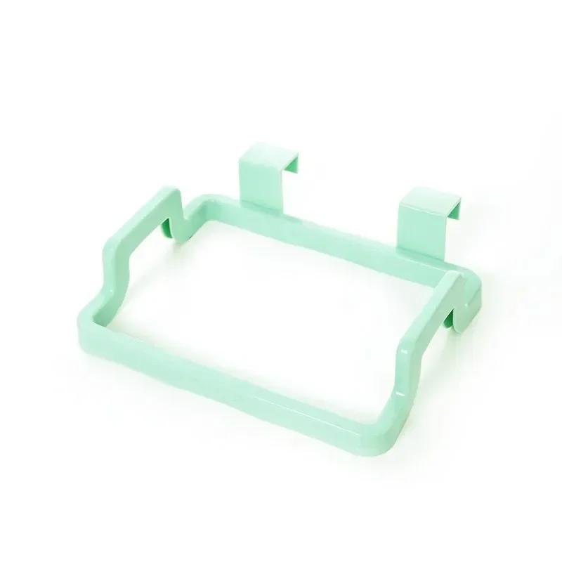 Креативная кухонная полка подвесной мешок для мусора подставка за дверью домашнего шкафа тряпка вешалка для мусора простая кухонная утварь зелёный 669₽