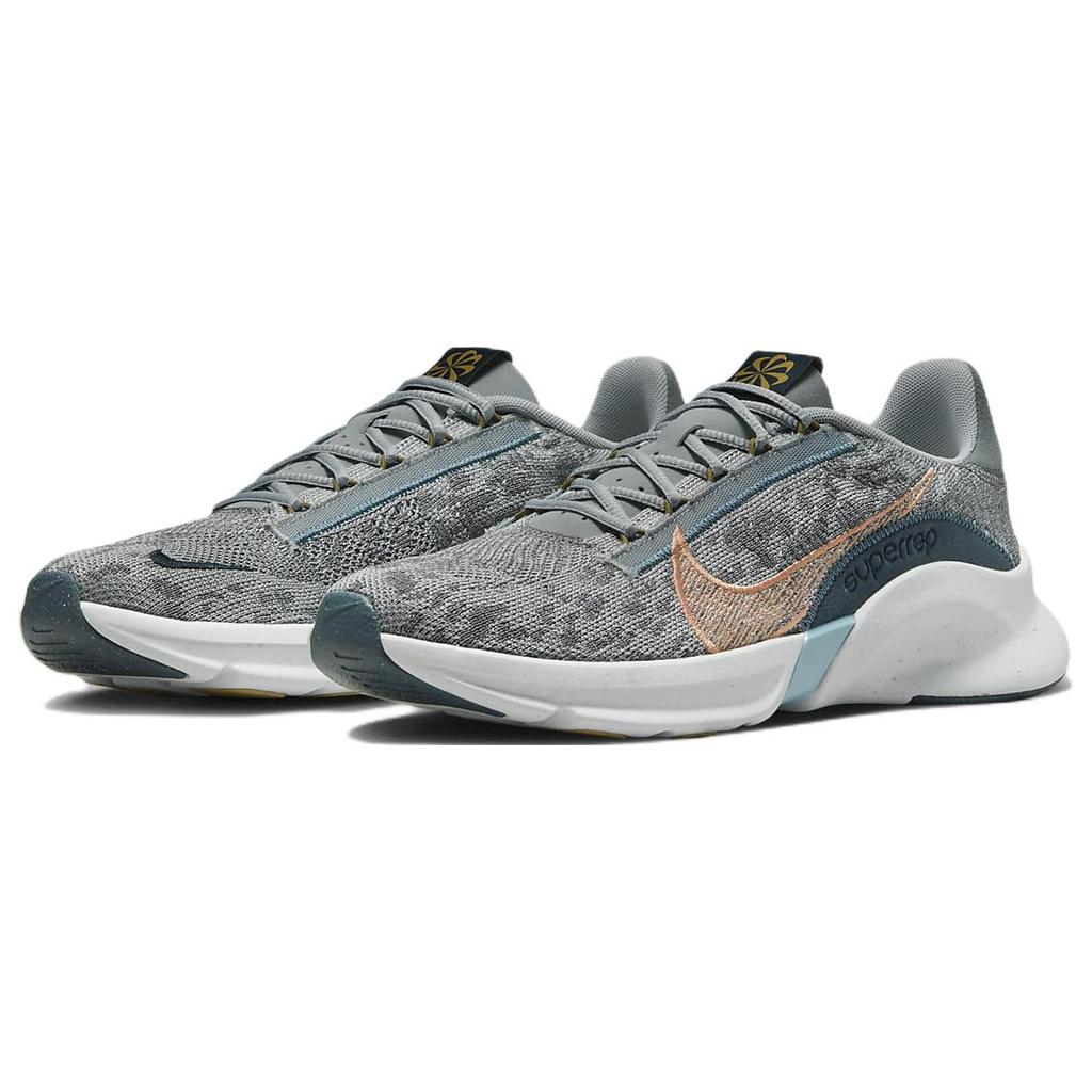 New Nike SuperRep Go 3 Next Nature Flyknit 'Wolf Grey Arctic Orange' DH3394-004