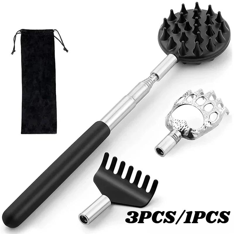 5/3/1Pcs Telescopic Back Scratcher Extendable Massager Tool for Itch Relief Body Relaxation Scraper Massage Relaxation