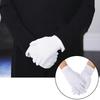 2pcs White Formal Gloves Tuxedo Honor Guard Parade Inspection Collection Serve Thin Gloves Thick Gloves Performance Gloves Men