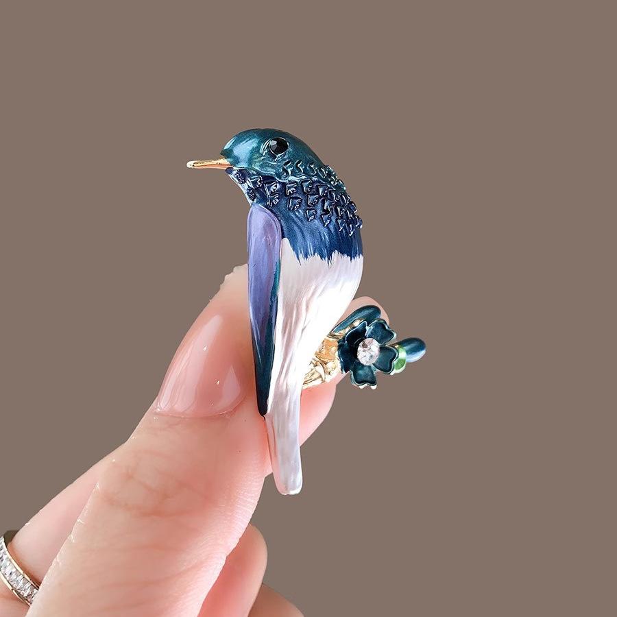 

Брошь в виде сороки Гофэна, высококачественная женская брошь в виде птицы цвета эмали, нишевый дизайн, булавка для пиджака, аксессуары