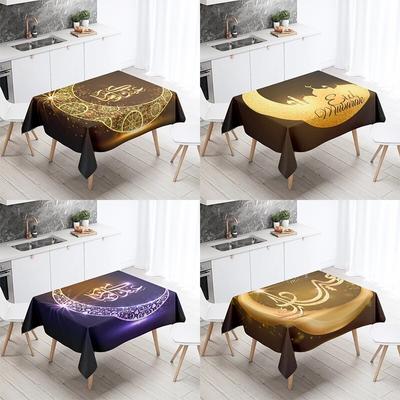 Eid Decoration Tablecloth Waterproof and Oil-proof Tablecloth Restaurant Banquet Home Kitchen Table Decoration