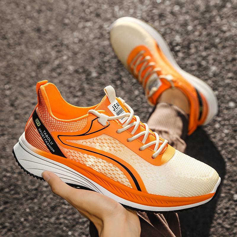 Fashion Soft Sole Running Shoes for Men 2024 Korean Fashion Sports Shoes with Air Lacing Versatile Casual Shoes sneakers men