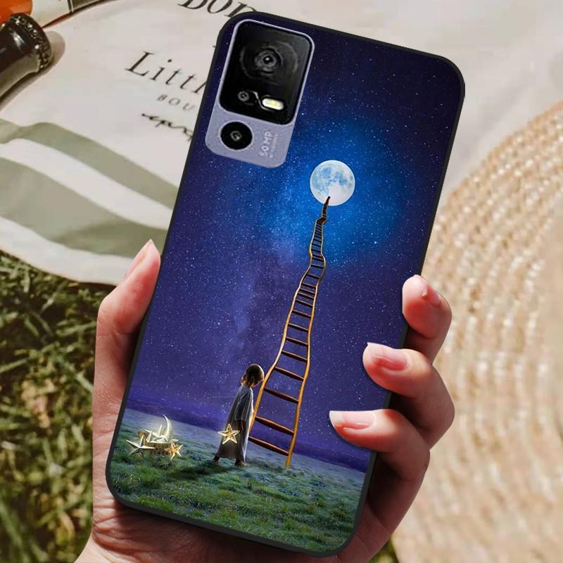 Para TCL 40R Funda Trasera de Silicona Funda para Teléfono para TCL 40 R 5G Fundas 6.6" TCL40R 5G T771K T771K1 T771H T771A Parachoques Suave coque
