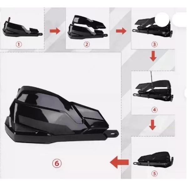 Fit For 450MT 2024 Motorcycle Handlebar Handguard Fit For CF-Moto 450 MT MT450 Heighten Hand Guards Shield Brake Clutch Lever