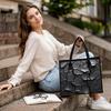 Cracked Pattern Large Tote Bag for Daily Commute Shopping
