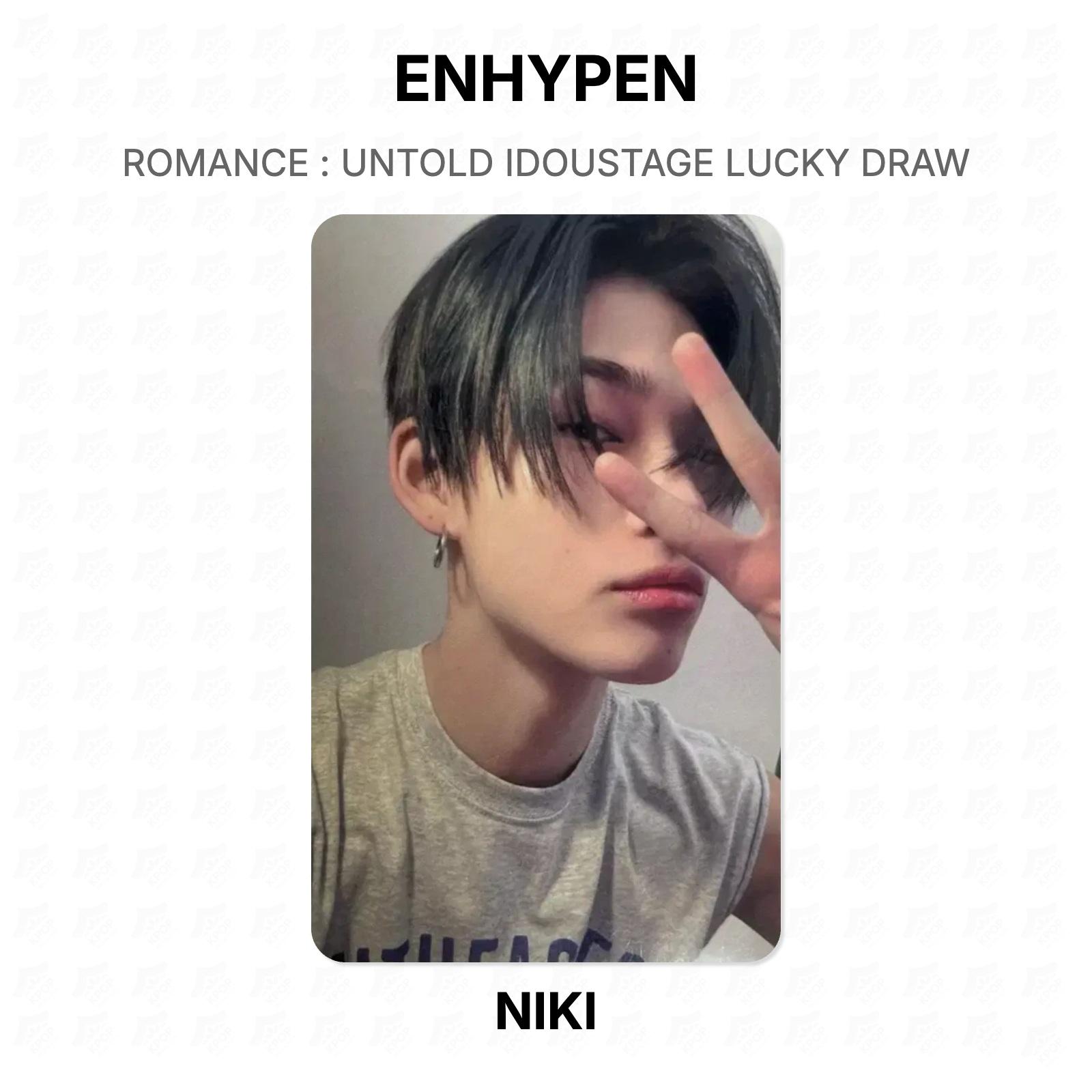ENHYPEN ROMANCE : UNTOLD IDOUSTAGE LUCKY DRAW Official Photocard NI-KI