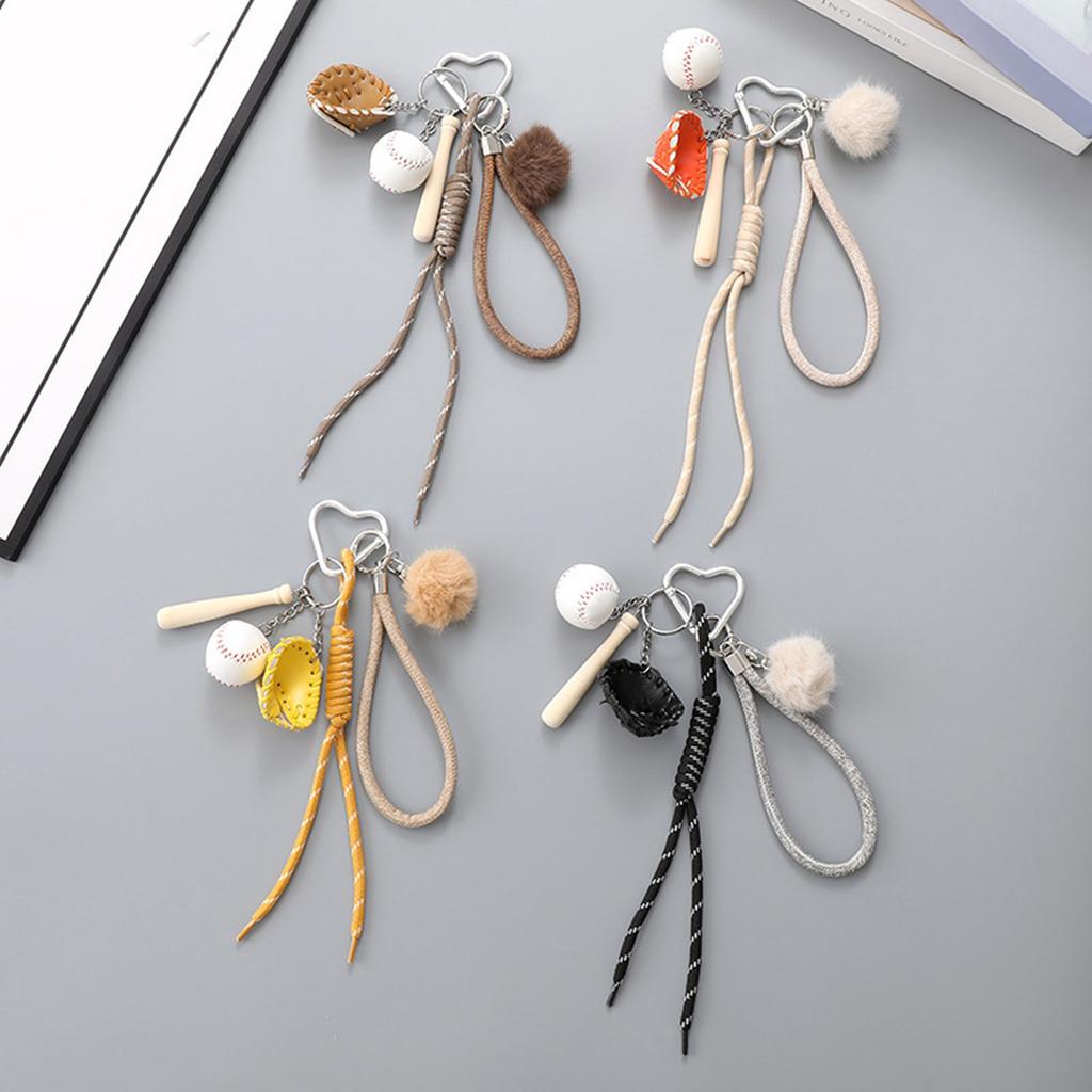 Bag Pendant Charm Braided Rope Keychain Bag Charms for Purse Handbags Bag Accessories Car Key Charm for Women Men Gifts