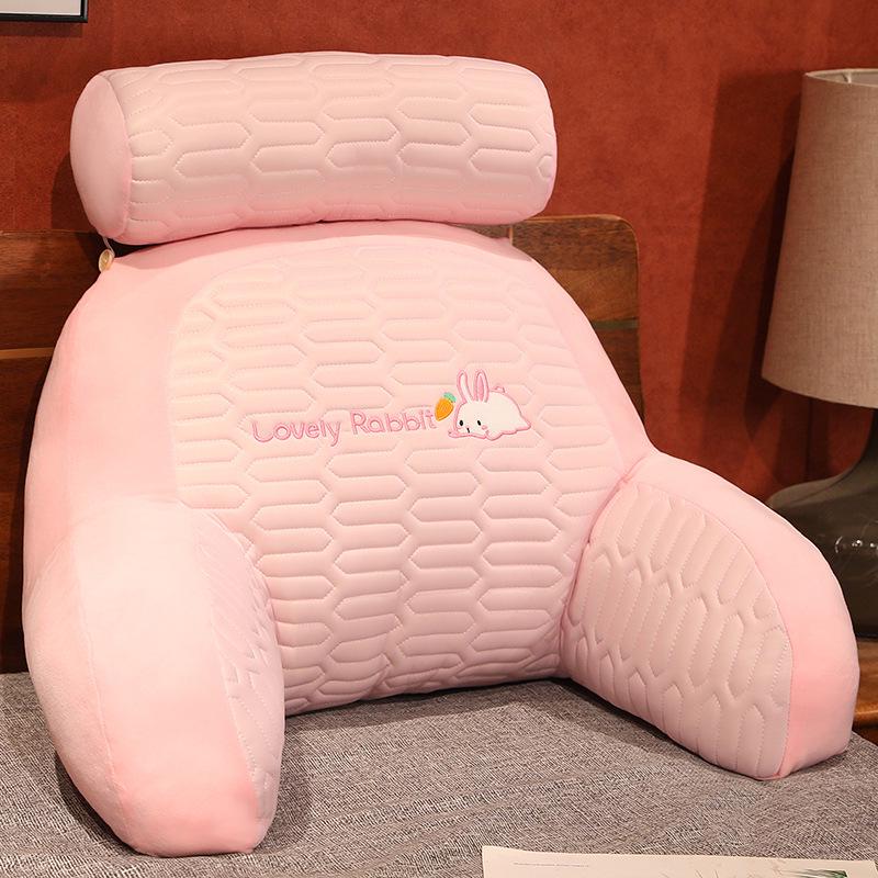 Ice Bean Headboard Cushion: Soft Lumbar Support Pillow for Bed, Sofa, or Dorm - Large Backrest & Throw Pillow for Students