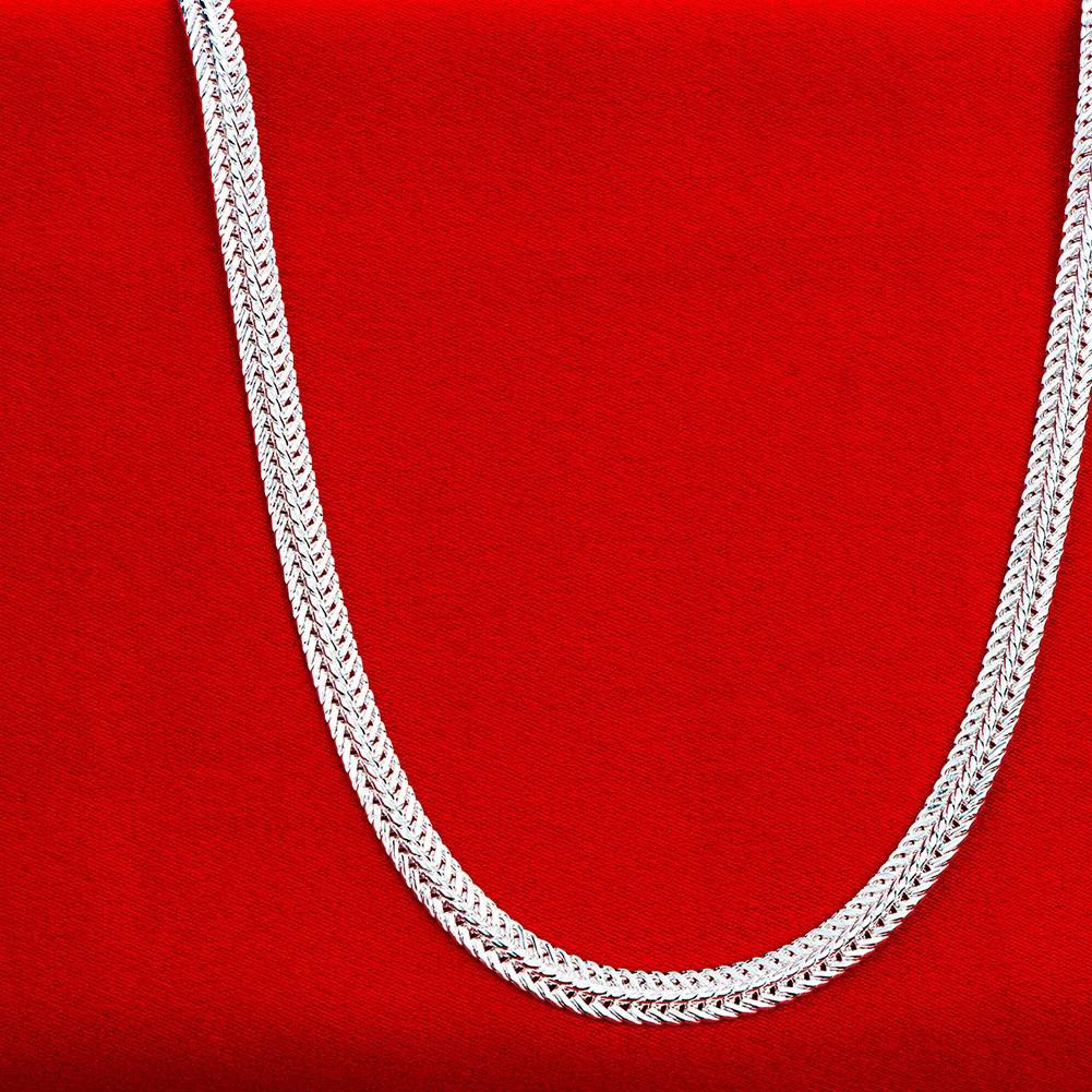 Silberne Schlangenkette Halskette Edel Für Damen Herren Designerschmuck