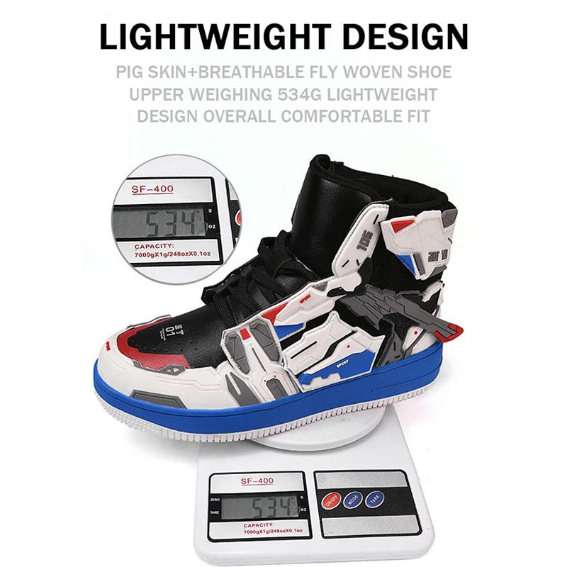 TopFight GUNDA Design Basketballschuhe für Kinder und Erwachsene Größe 36-45 Anime-Stil Cos Sport-Sneaker mit Flügeln