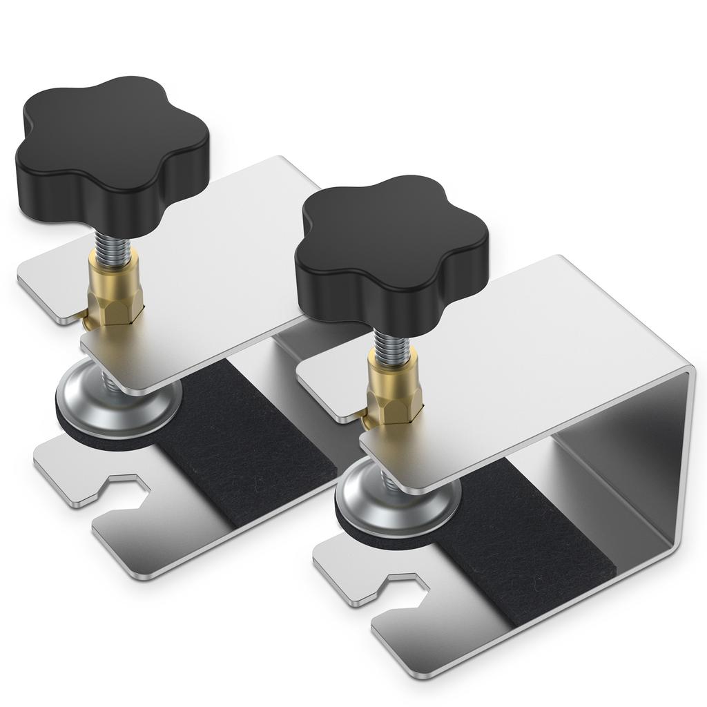 2Pcs Drawer Front Clamp Anti Slip Cabinet Installation Clamps Tool Stainless Steel Woodworking Clamp Device Multipurpose Drawer