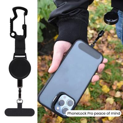 Einziehbarer Schlüsselanhänger mit Magnetverschluss Karabiner ID-Ausweishalter Clip Diebstahlsicherung Gürtelclip-Befestigung Handy-Befestigungen für Reisende