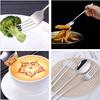Cutlery set 3-piece stainless steel chopsticks fork spoon dishware storage box portable