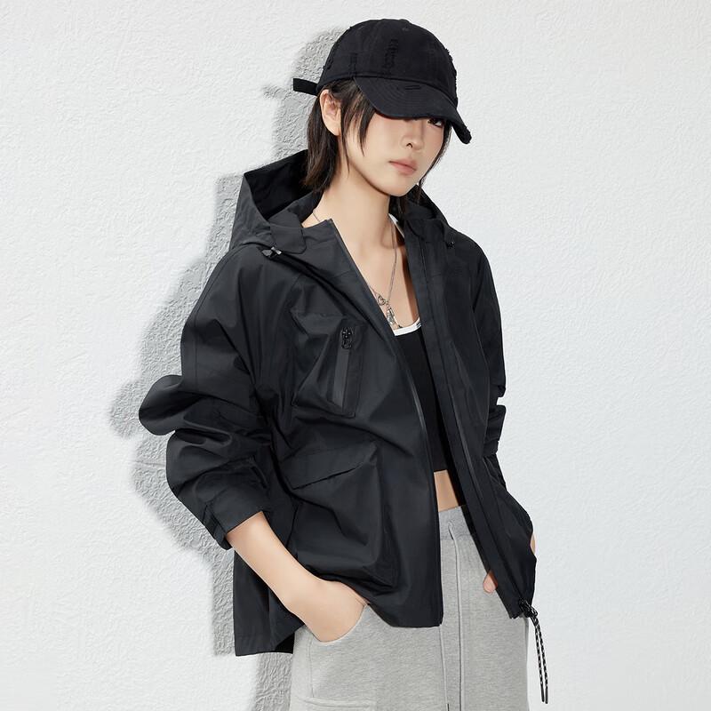 MEIYANG Lava Storm Hooded Water-Resistant Outdoor Jacket L