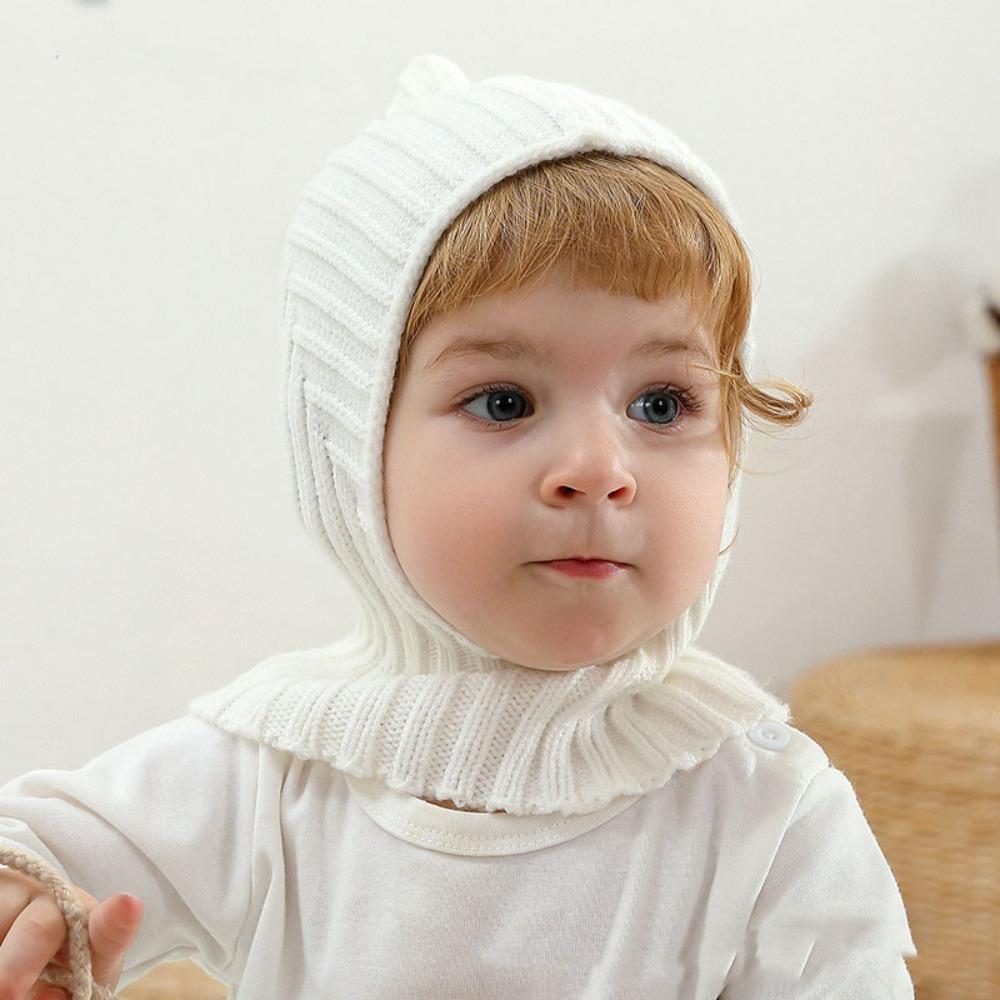 Neck Protection Baby Beanies Windproof Collar Pullover Cap  Boy Girl Infant