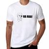 HA HAA! T-Shirt Summer Top Short Sleeve Tee Mens Graphic T-shirts Funny