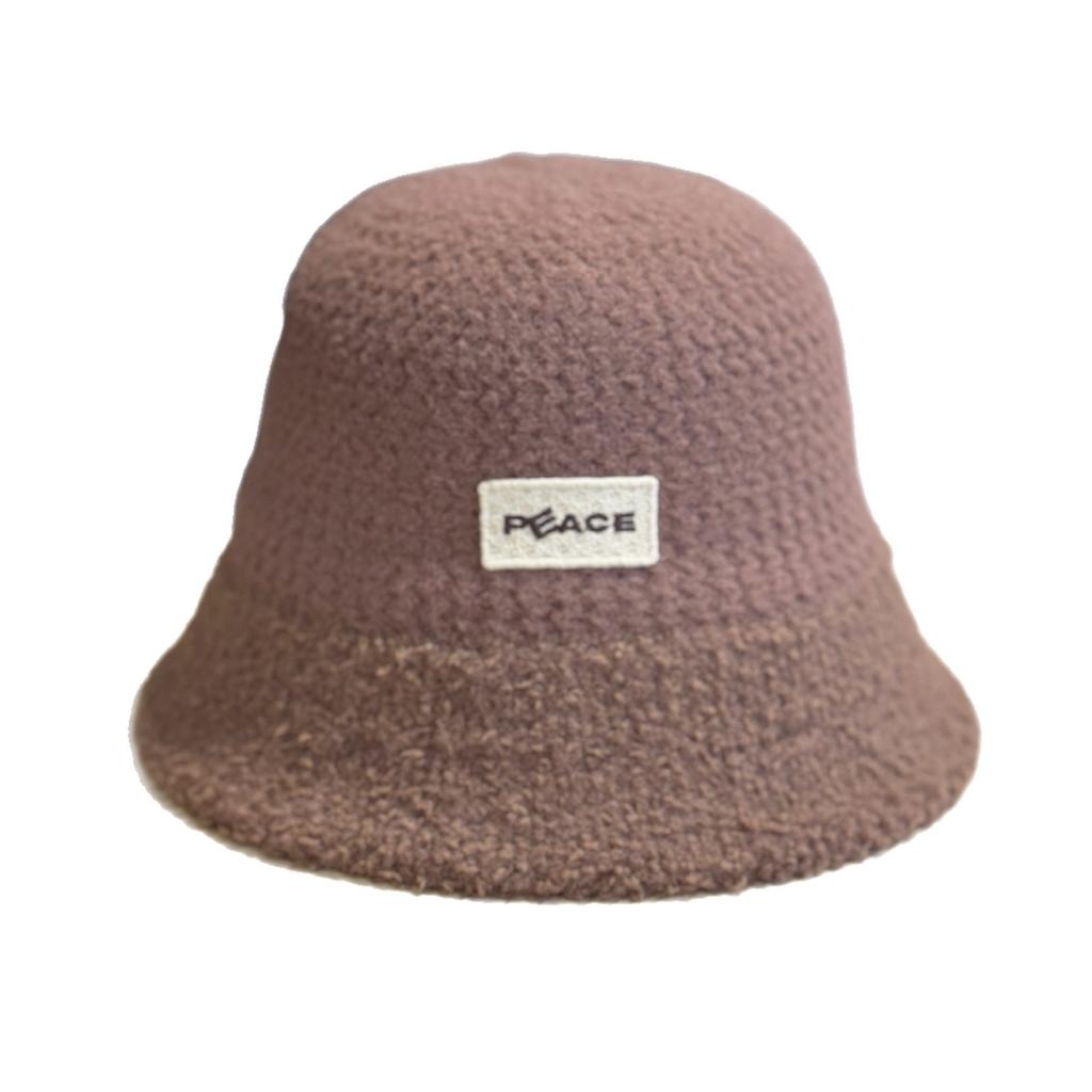 New Large-head Circumference Fisherman Hat for Women, Makes the Face Look Smaller, Plush and Thickened for Autumn and Winter, Warm and Windproof,