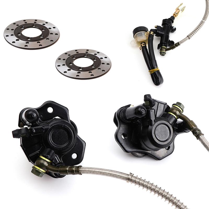 1 Set of Hydraulic Disc Brake Master Cylinder Foot Brake Pump Assembly, Suitable for 125cc To 250cc ATV Kart UTV Buggy Four-whee