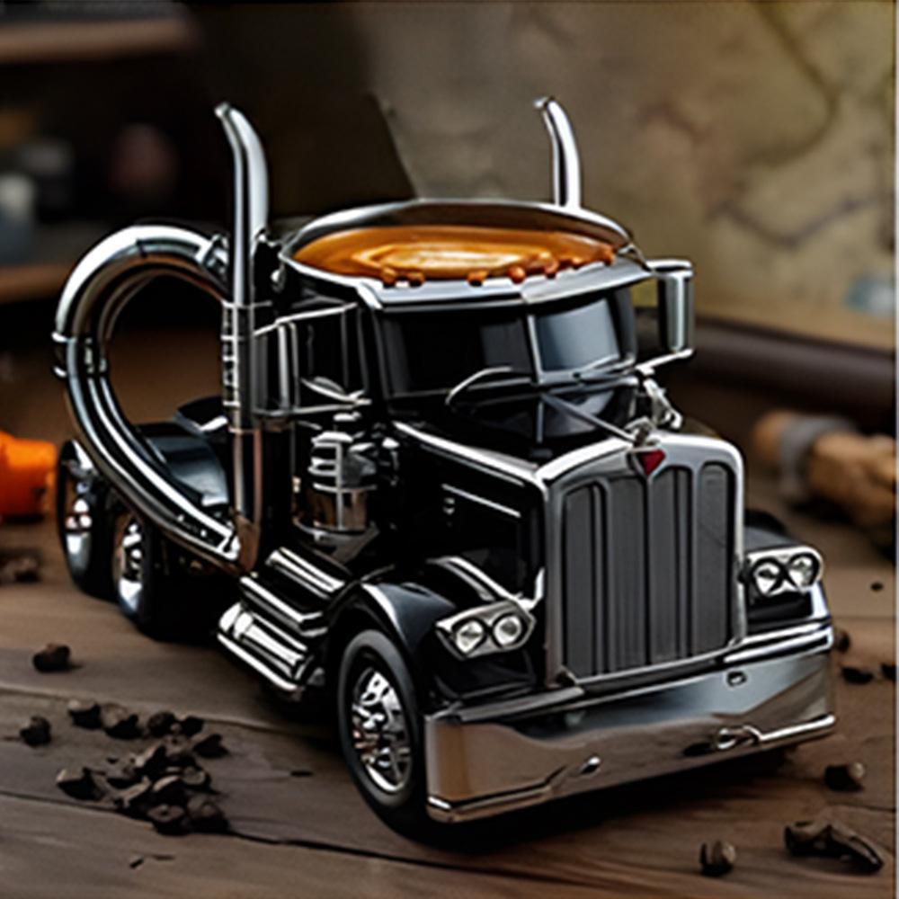 2025 Resin Crafts Water Cup Ornament Truck Simulation Water Cup Ornament Creative Home Ornament