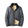 Men's Winter Windproof Fleece Lined Jacket Warm Breathable Zip-Up Sherpa Lined Coat Comfortable Long Sleeve Casual Jackets for Men Plus Size M-8XL