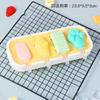 New Ice Cream Mold Popsicle Siamese Molds with Lid DIY Homemade Ice Lolly Mold Cartoon Cute Silicone Chocolate Mold Tools