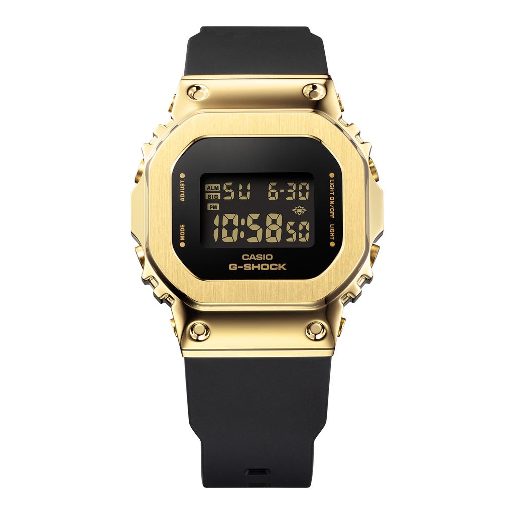 Casio Men's Stainless Steel 200M Water Resistant Shock Resistant Alarm Quartz Watch GM-S5600GB-1
