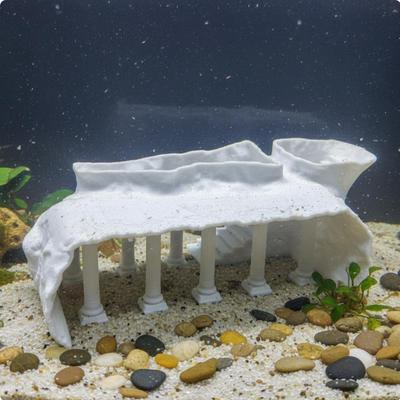 Roman Column Tunnel Freshwater and Saltwater Aquarium Cave Easy To Maintain Underground