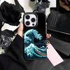 cool G-Great W-Wave Kanagawa   Phone Case For iPhone17,16,15,14,13,12,11 Plus,Pro Max Colored Silver Plated Inside Cover