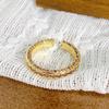 Medieval Vintage Enamel Light Luxury Full Of Diamonds Zircon High-End Sense Opening Ring Niche Ring Woman