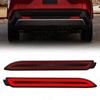 Auto Heckstoßstangen Reflektor für Toyota Camry RAV4 Lexus IS-F GX470 RX300 Sienna Venza Reiz Innova Rot Schwarz Heck Bremslicht 12V