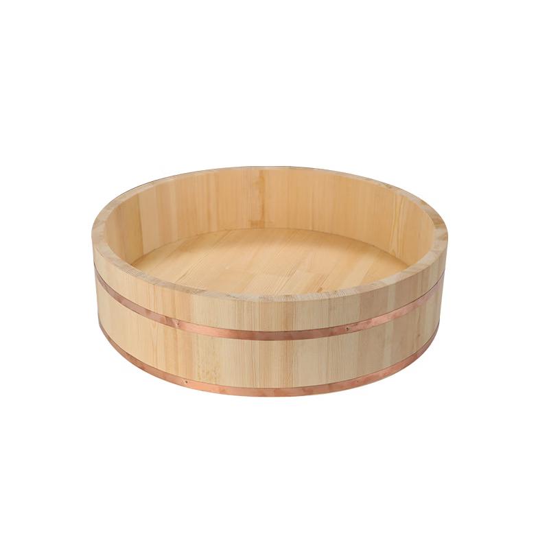 Japanese Style Sushi Rice Mixing Wood Bowl