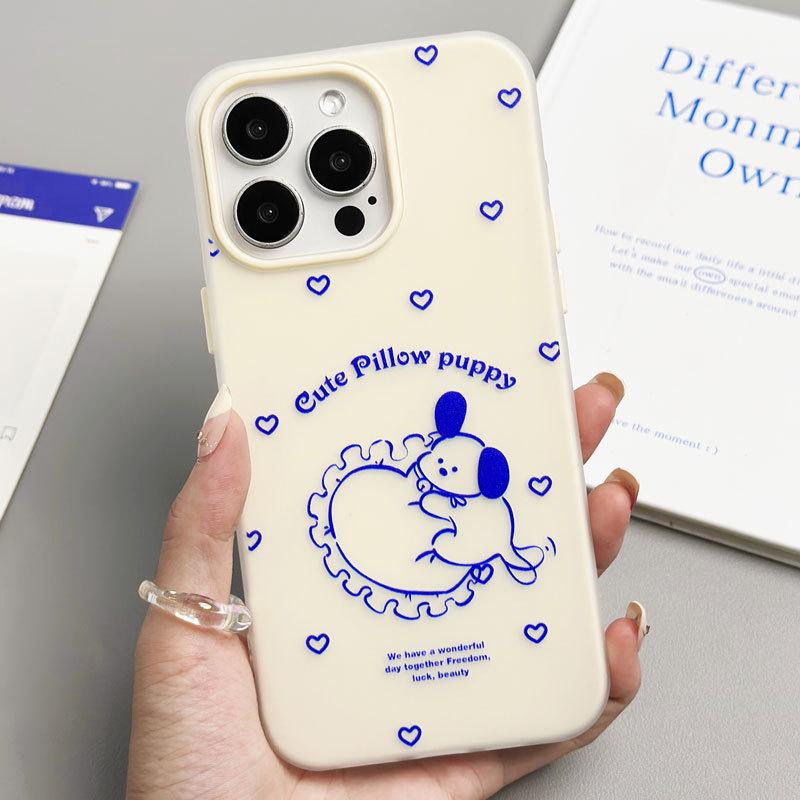 Zhitai Jelly Skin Cartoon Case for iPhone 11-15 Pro Max