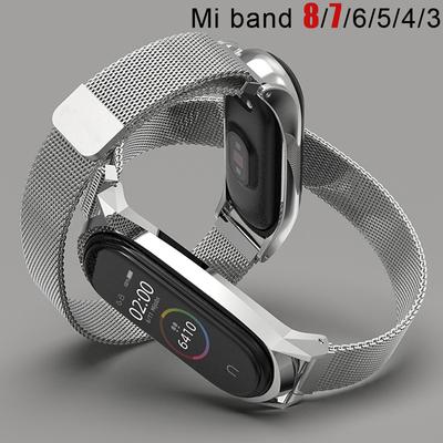 Milanese Loop Strap pro Xiaomi Mi Band 8 7 náramek nerezová ocel Correa Miband band6 band4 pro Xiaomi mi Band 3 4 5 6 7