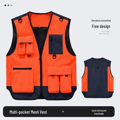 Unisex Vest Utility Outdoor z Wieloma Kieszeniami - 1 sztuka