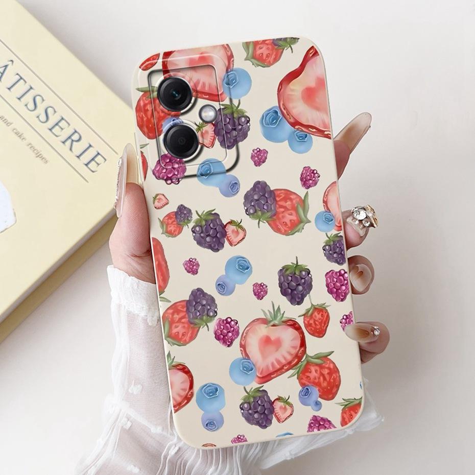 Beautiful Floral Phone Case For Xiaomi Redmi Note 12 5G Soft Silicone Shockproof Cases For Redmi Note 12 Pro Note12 5G Bumpers