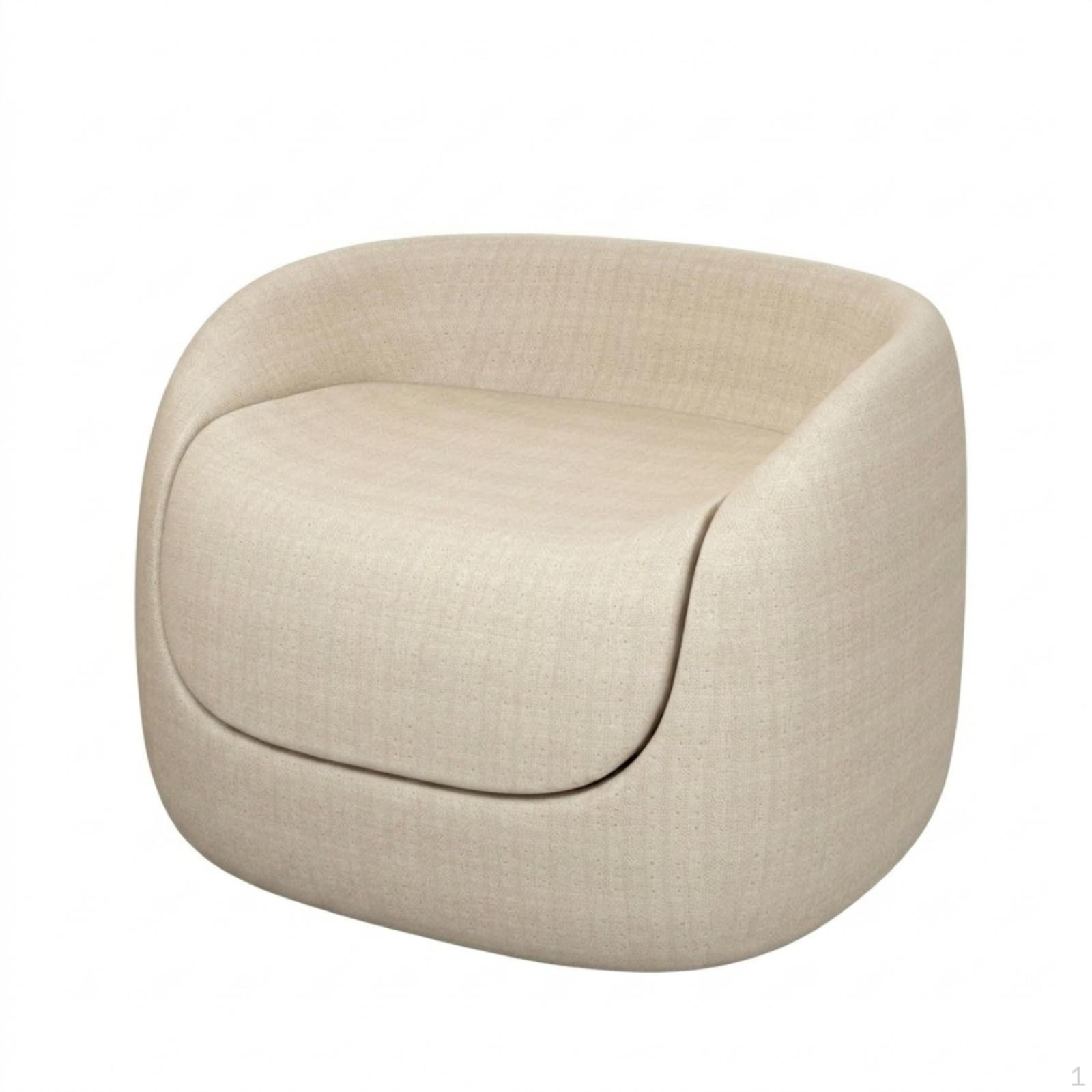 Expanded Polypropylene Seat Compact Small Sofa Lightweight Low Stool for Kitchen, Lavatory Beige
