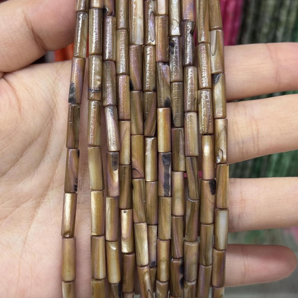 4x13mm Freshwater Shell Tube Beads for DIY Necklace & Bracelet