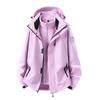 Men Women 3-in-1 Waterproof Windproof Hiking Jacket With Removable Down Liner Outdoor Trekking Camping Winter